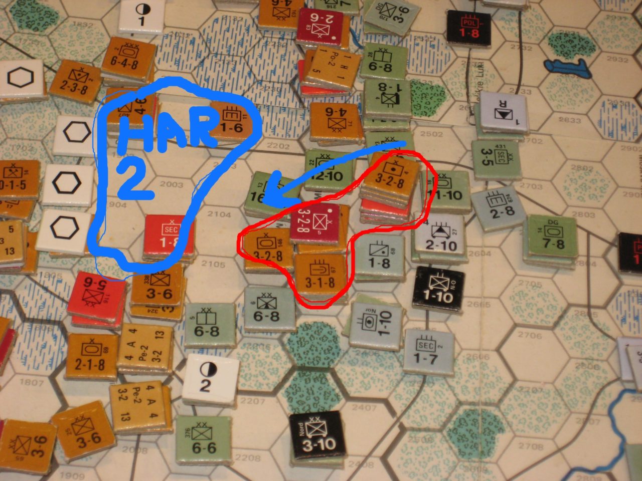 Axis counterstroke south of Leningrad