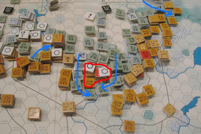 The Situation in the North: The Axis exploit gaps in the Soviet line.