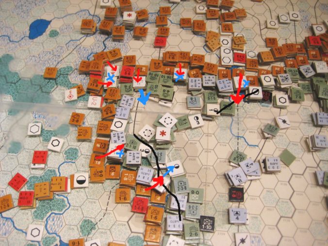 The Axis frontline gets pushed back north of Moscow