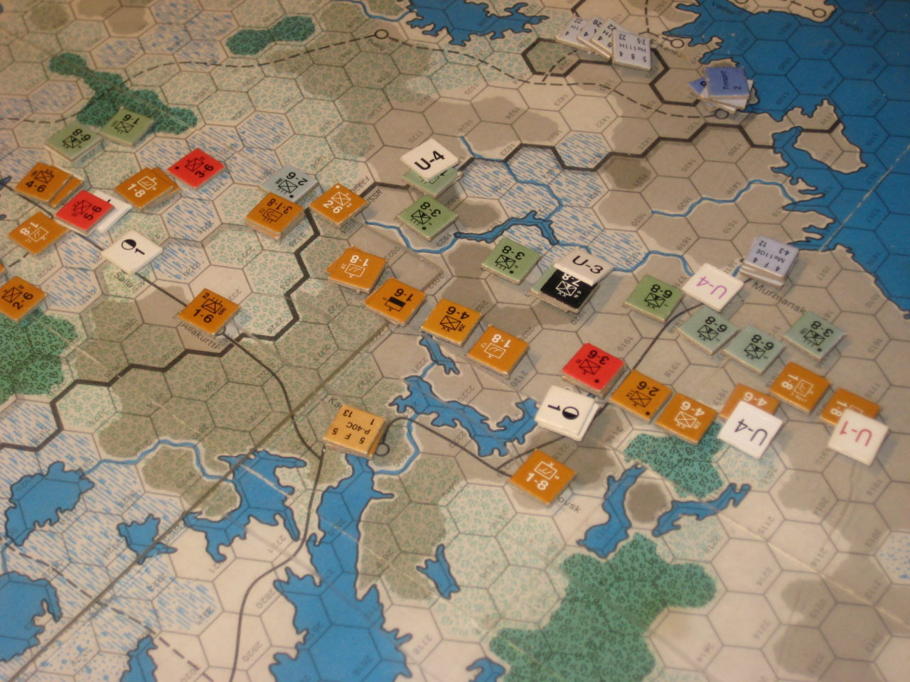 The Axis retreat towards Murmansk