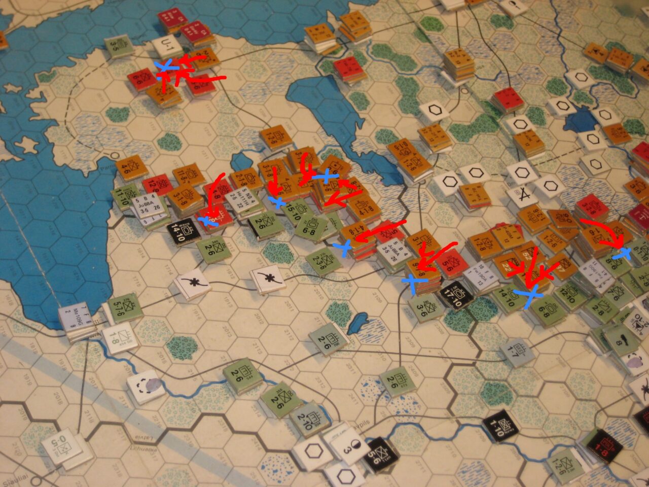 The Red Army overruns Army Group North