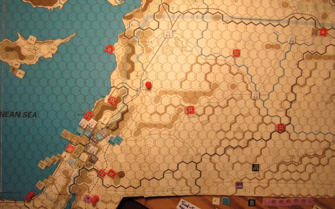 Jun I 41 Axis end of the Combat Phase dispositions: Palestine, Cyprus, the Vichy