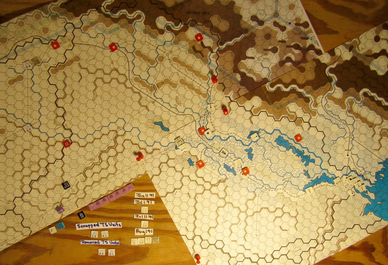 Jun II 41 Allied end of the Movement Phase dispositions: Iraq and eastern Vichy French Levent