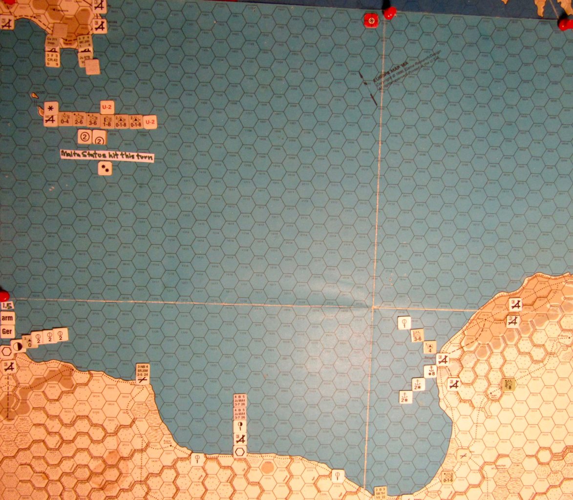 Jul I 41 Axis end of the Movement Phase dispositions: Central Mediterranean.