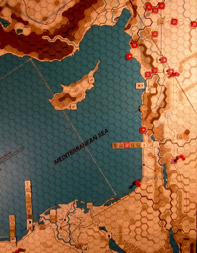 Aug I 41 Allied end of the Movement Phase dispositions: Eastern Mediterranean.