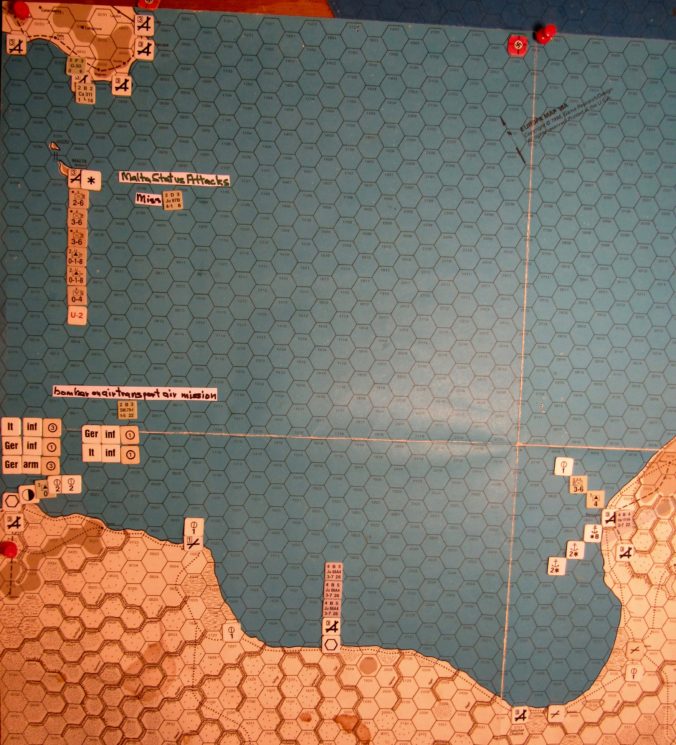 Aug II 41 Axis end of the naval movement step of the Movement Phase dispositions, Gulf of Sidra