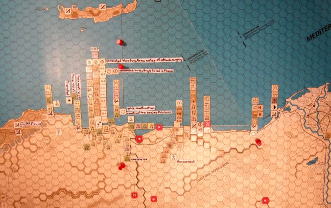 Aug II 41 Axis end of the naval movement step of the Movement Phase dispositions, Western Desert