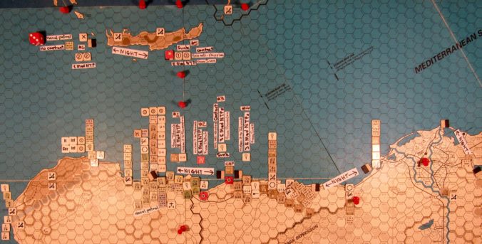 Sep II 41 Allied Movement Phase action details: Between Crete and Lybia