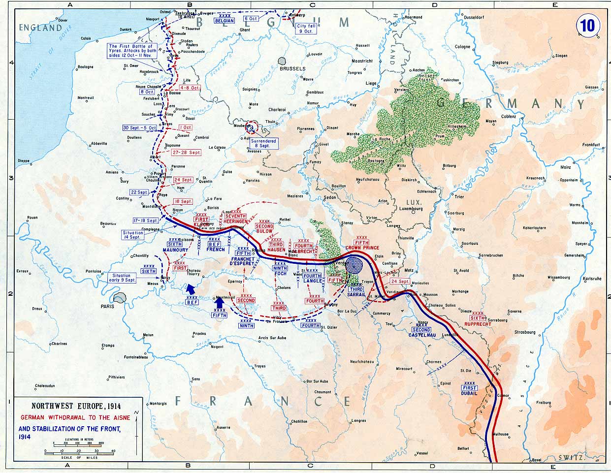 German retreat to the Aisne